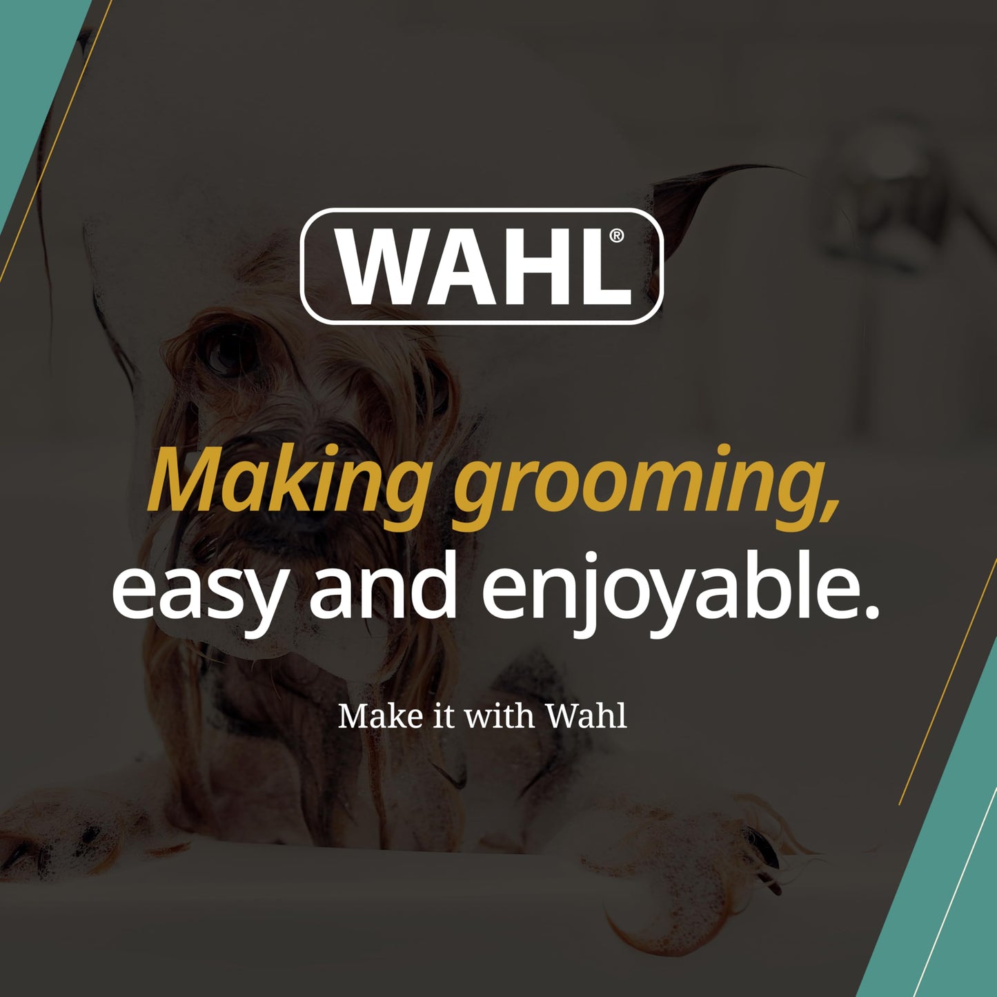Shampoing à l'avoine pour chiens Wahl Canada, shampoing d'origine végétale à la noix de coco, au citron vert et à la verveine pour apaiser la peau sèche et irritée, sans parabène, 700 ml, modèle 58322