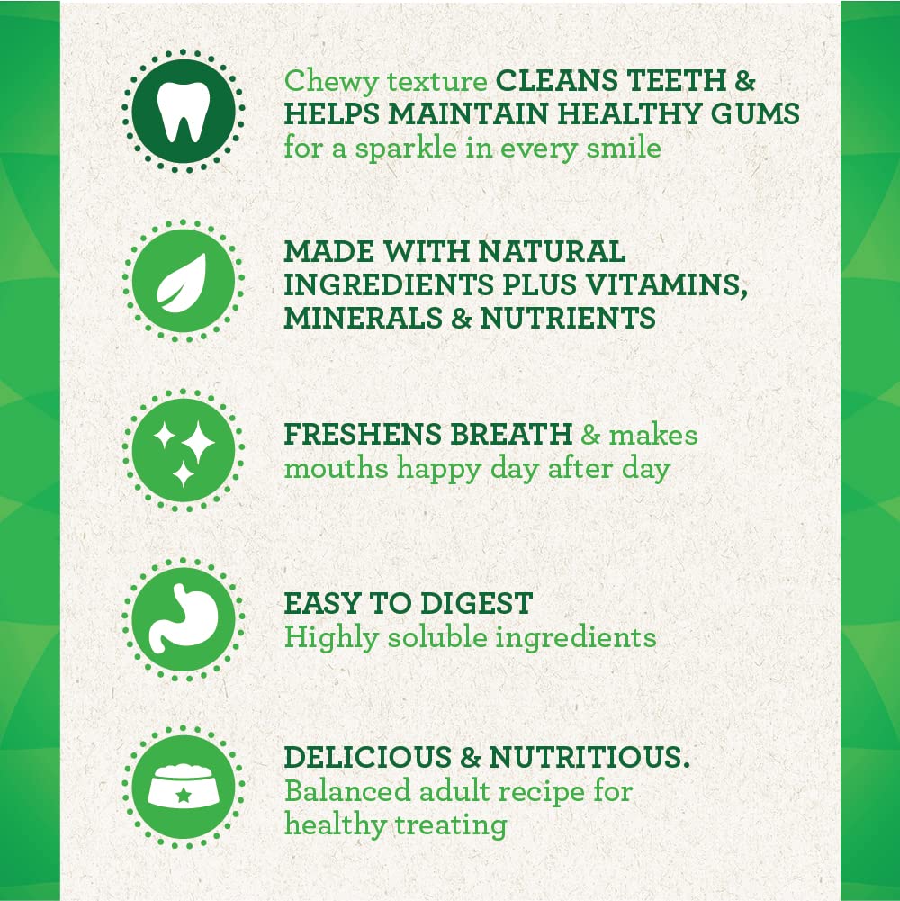 Friandises pour chiens adultes GREENIES Original TEENIE Soins dentaires naturels (130 friandises), paquet de 36 oz