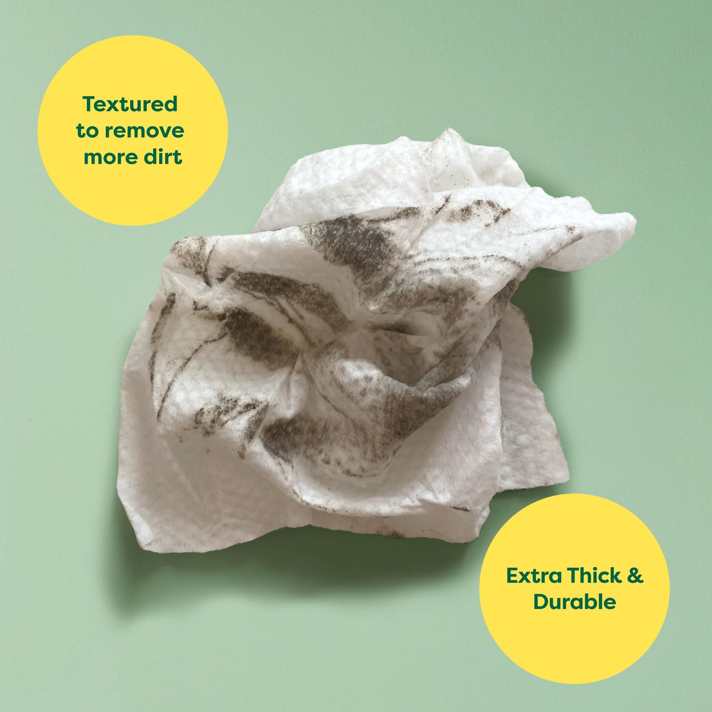 Lingettes de toilettage pour chiens et chats Earth Rated (entreprise canadienne), hypoallergéniques, nettoyantes et hydratantes, pour les pattes, le corps et les fesses, sans parfum, 100 unités