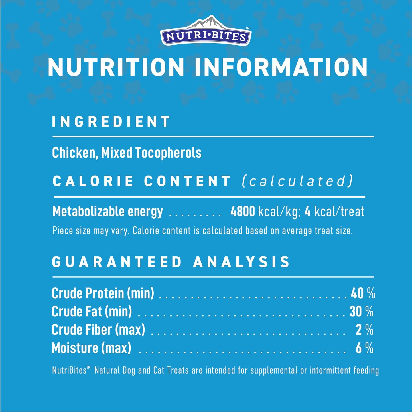 Friandises NutriBites au poulet lyophilisé pour chiens et chats, 425 g | Friandises ou compléments alimentaires pour le dressage de vos animaux | Entièrement naturelles, une seule protéine animale, riche en protéines | Emballage premium en vrac de 425 g