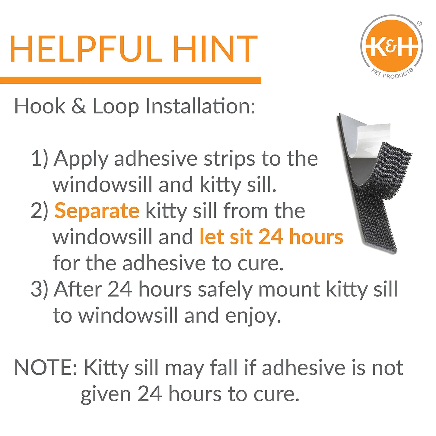 Perchoir chauffant pour chat K&H Pet Products - Rebord Thermo-Kitty avec housse de coussin en polaire lavable - Hamac chauffant robuste pour chat pouvant supporter 18 kg - Siège de fenêtre pour chat d'intérieur