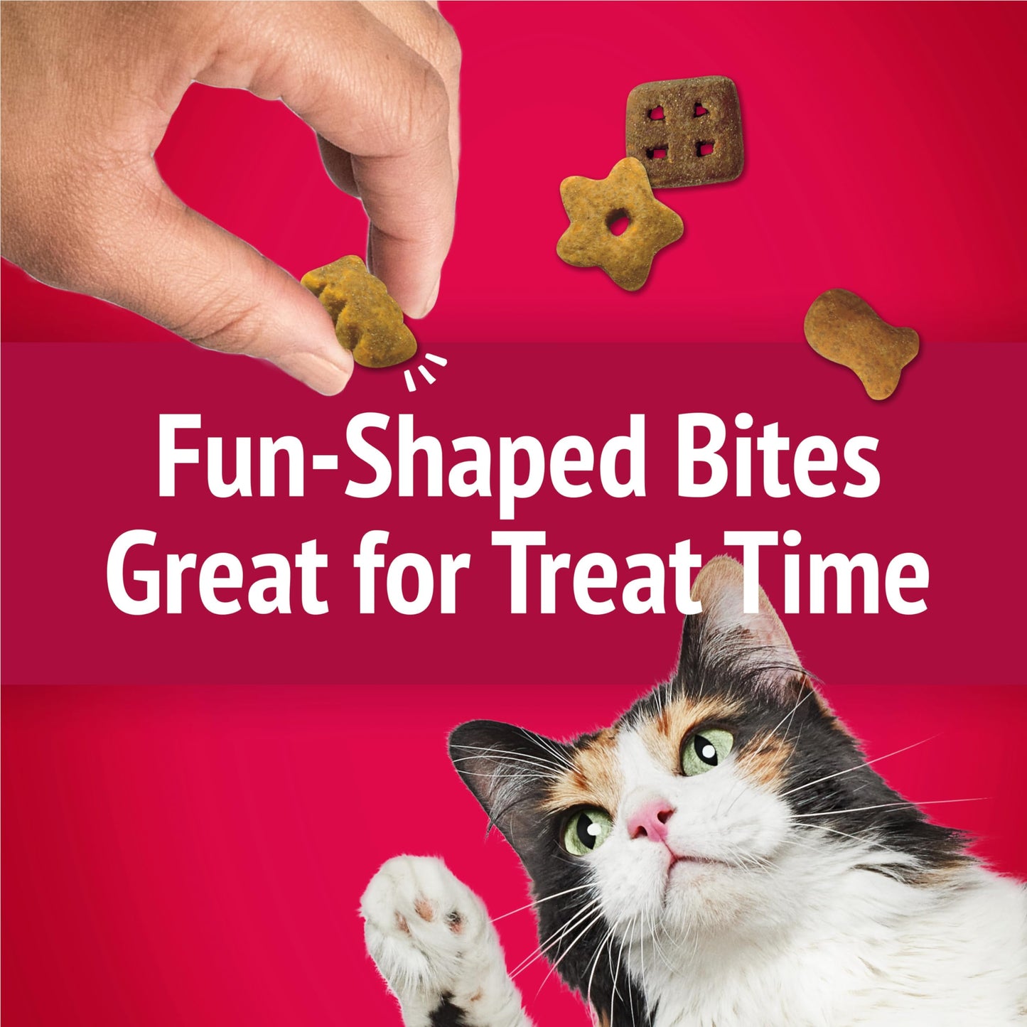 Friandises pour chats Friskies Party Mix, croustillantes et croustillantes au vrai poulet - Boîte de 454 g (1 paquet)