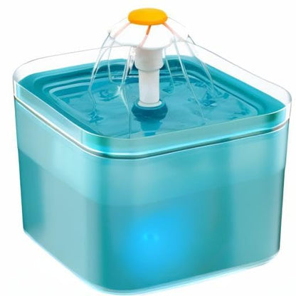 Cat Water Fountain: Cat Fountain - Dog Water Fountain - Water Fountain Indoor Cat - Pet Water Fountain - 2L Pet Fountain - Cat Drinking Water Fountain - Dog Fountain - AONBOY