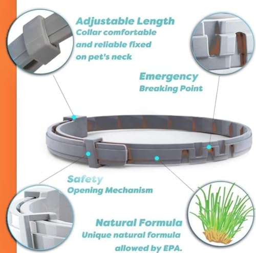 UF-PL 8 Month Dog Collar - Dog Collar for All Dog Breeds and Sizes-Adjustable,Safe,Durable & Effective Collar for Dog 25 Inches-Long Lasting,Flexible,Portable & Waterproof Collar for Dogs