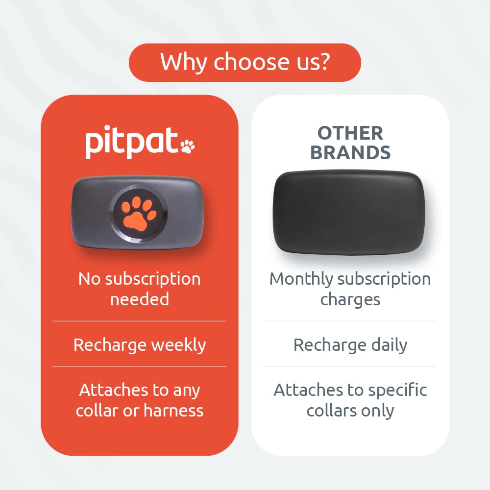 PitPat GPS Tracker for Dogs - No Subscription Fees - Suitable for All Dogs and Fits All Collars - Smart Activity Tracker, Satellite Tracking with Unlimited Range - 100% Waterproof Pet Tracker (Green)