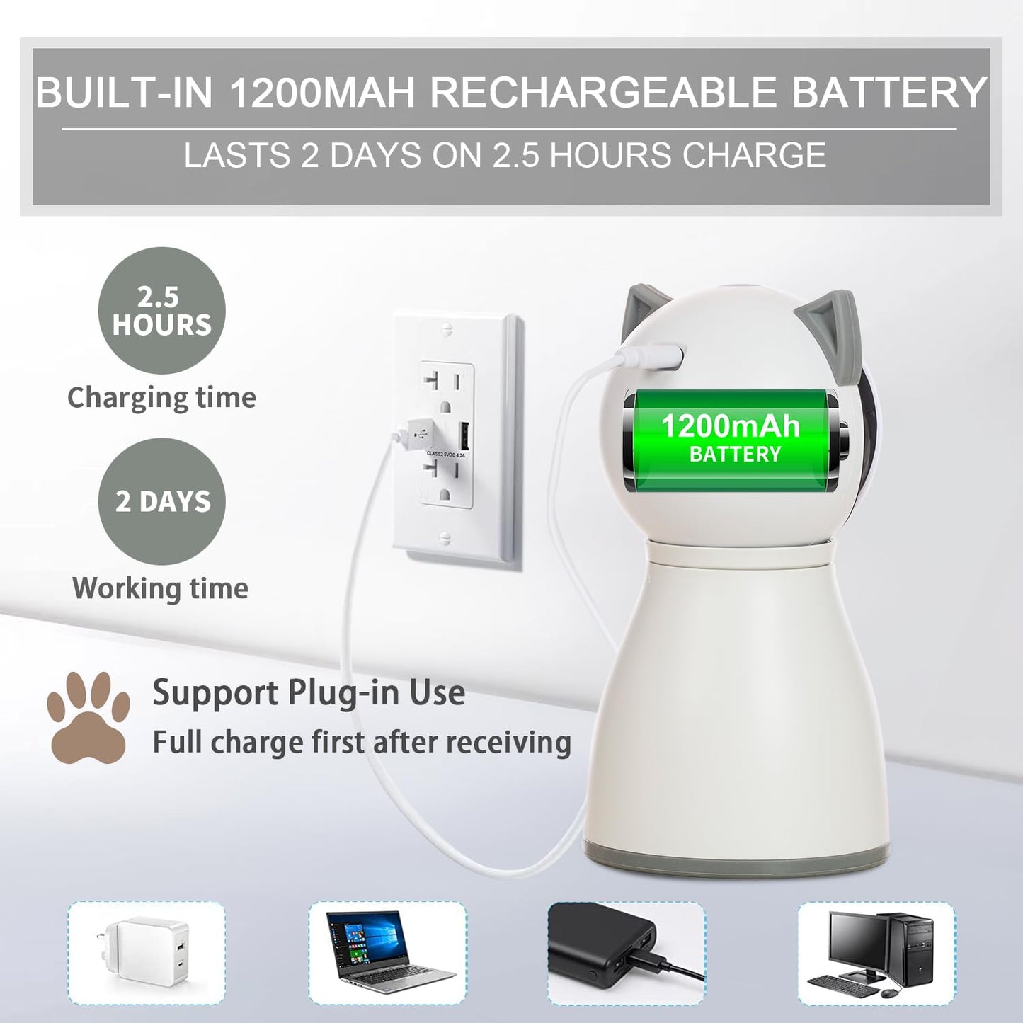 YVE LIFE Cat Toys,The 4th Generation Real Random Trajectory,Motion Activated Rechargeable Automatic Cat Laser Toy,Interactive Cat Toys for Indoor Cats/Kittens/Dogs
