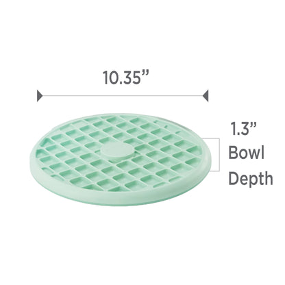 Outward Hound Fun Feeder Slo Tray Slow Feeder Dog Bowl for French Bulldogs and Other Brachycephalic or Flat-Faced Breeds, Medium, 1.5 Cups, Mint Green