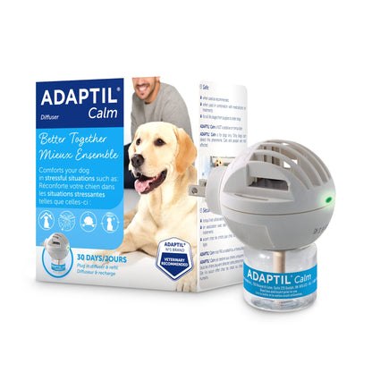 Kit de démarrage ADAPTIL 30 jours - Utilisez ADAPTIL pour chiens pour les aider à se calmer et à se réconforter à la maison, lorsqu'ils sont seuls ou en cas de bruits forts et d'événements stressants (avec diffuseur ADAPTIL LMH19 et recharge ADAPTIL C133)