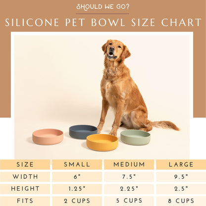 Gamelle anti-fuite pour chien - Silicone de qualité supérieure, anti-fuite, avec ventouse, anti-fuite, gamelles pour chien de taille moyenne, gamelle pour chat (gris charbon, grande gamelle)