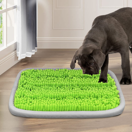 Tapis à renifler Bakumon pour chiens 53 x 40 cm, tapis interactif pour chiens de grande, moyenne et petite taille, tapis pour bol à renifler, tapis d'entraînement au nez, tapis de recherche de nourriture, jeu d'alimentation, soulagement du stress (vert)