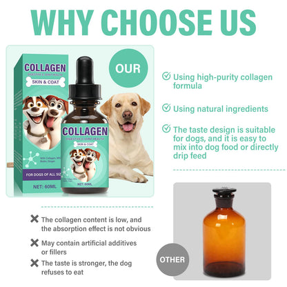 Liquid Collagen for Dogs,Premium Collagen for Dogs with Biotin,Supports Pet Digestive & Joint Health,60ml-1