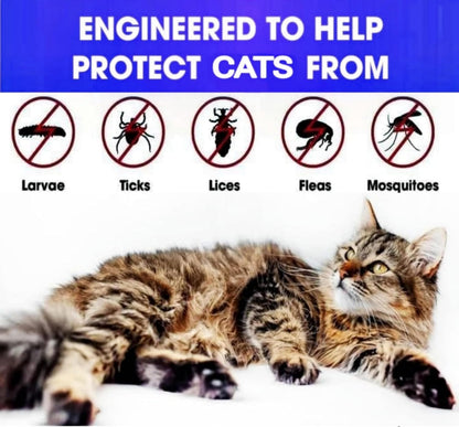 UF-PL 8 Month Cat Collar - Collar for All Cat Breeds and Sizes - Adjustable,Safe,Durable & Effective Collar for Cat 13 Inches-Long Lasting,Flexible,Portable & Waterproof Collar for Cats