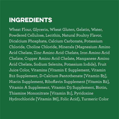 Friandises pour chiens adultes GREENIES Original TEENIE Soins dentaires naturels (130 friandises), paquet de 36 oz