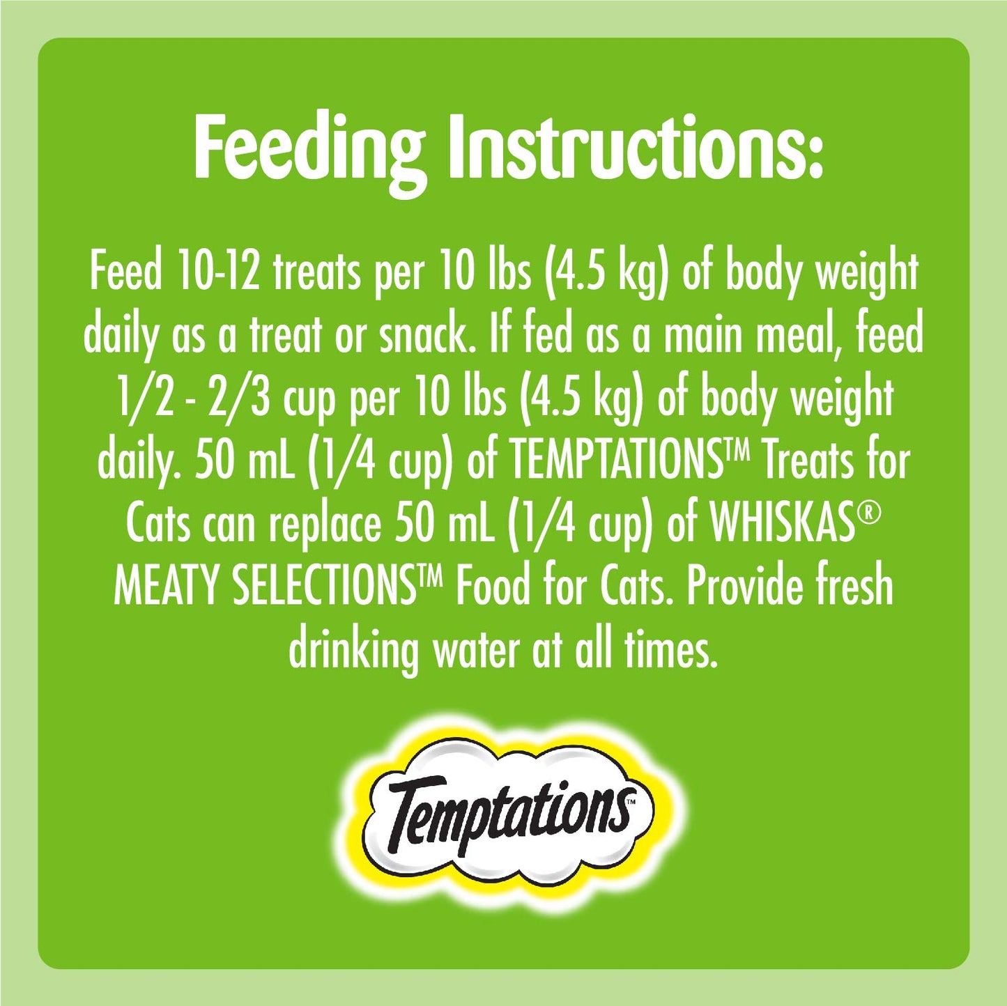 TEMPTATIONS Mix-Ups Adult Cat Treats, Catnip (Chicken, Catnip & Cheddar Flavour), 454g Tub