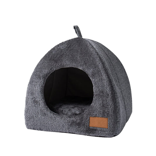 Pet Cave Bed - Warm Cat Bed for Indoor Cats - Pet Tent Cave Igloo Bed for Cats/Small Dogs - Pet Dog Cat Cave Bed - Kitten Bed Cat Tent Cat Bed House with Removable Washable Cushion