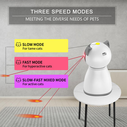 YVE LIFE Cat Toys,The 4th Generation Real Random Trajectory,Motion Activated Rechargeable Automatic Cat Laser Toy,Interactive Cat Toys for Indoor Cats/Kittens/Dogs