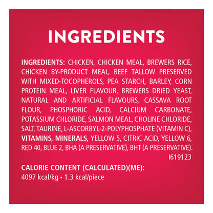 Friandises pour chats Friskies Party Mix, croustillantes et croustillantes au vrai poulet - Boîte de 454 g (1 paquet)