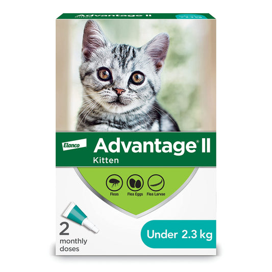 Traitement antipuces Advantage II pour chatons pesant moins de 2,3 kg (moins de 5 lb) - 2 doses