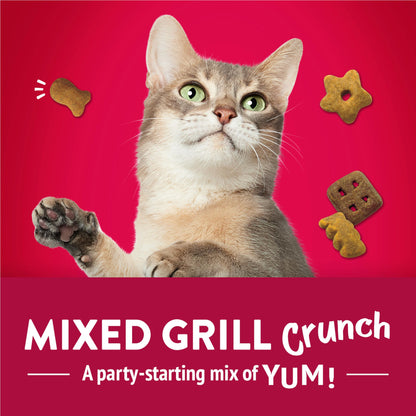 Friandises pour chats Friskies Party Mix, croustillantes et croustillantes au vrai poulet - Boîte de 454 g (1 paquet)