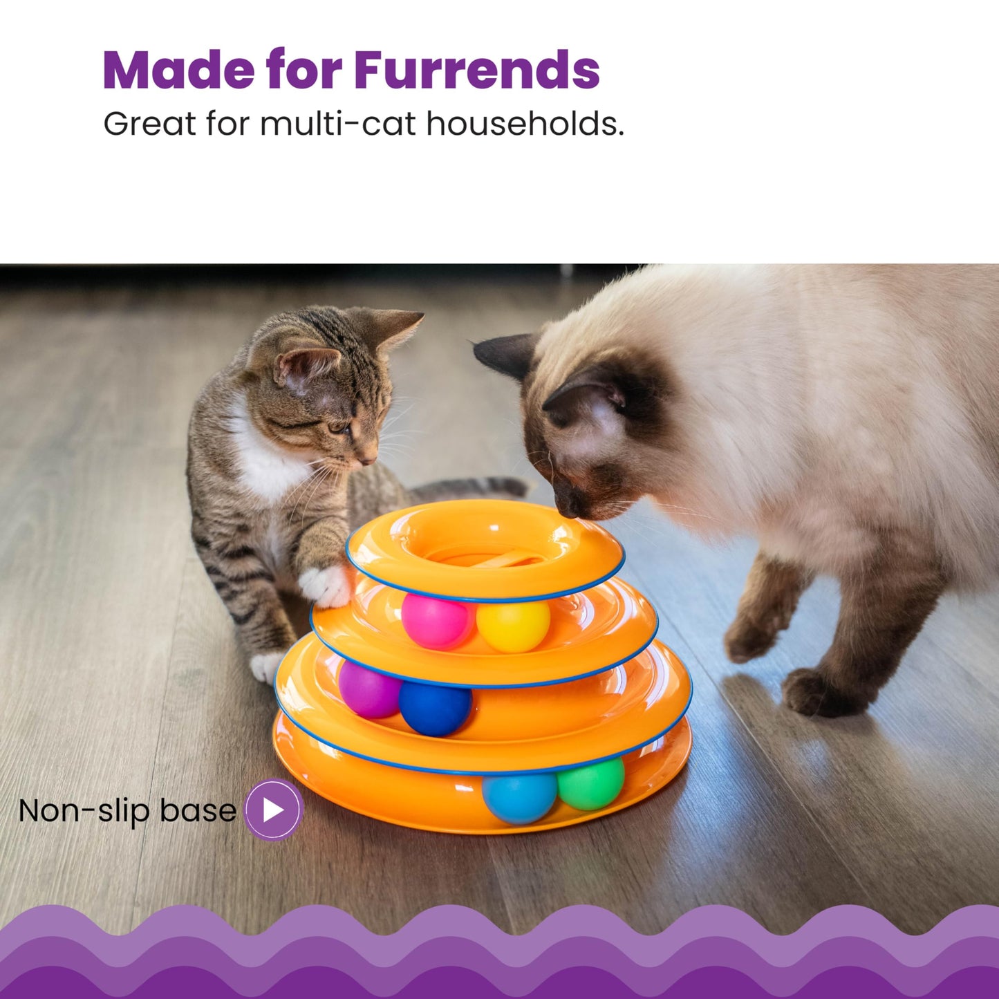 Petstages Tower of Tracks Interactive 3-Tier Cat Toy