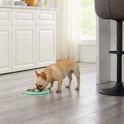Outward Hound Fun Feeder Slo Tray Slow Feeder Dog Bowl for French Bulldogs and Other Brachycephalic or Flat-Faced Breeds, Medium, 1.5 Cups, Mint Green