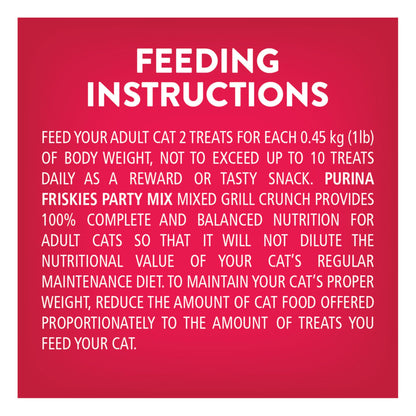 Friandises pour chats Friskies Party Mix, croustillantes et croustillantes au vrai poulet - Boîte de 454 g (1 paquet)