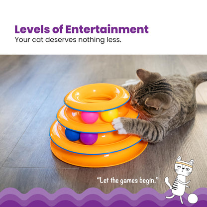 Petstages Tower of Tracks Interactive 3-Tier Cat Toy