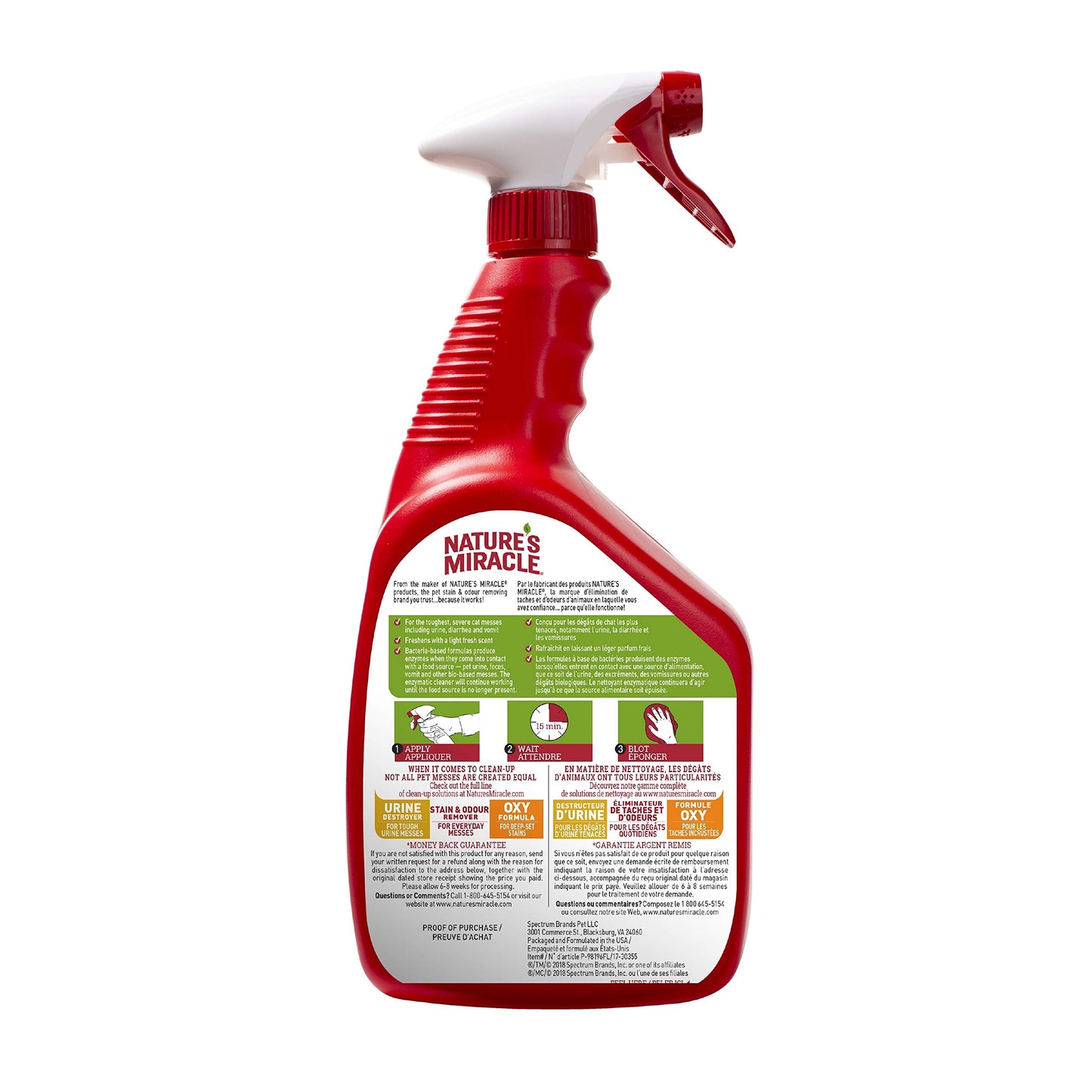 Nature's Miracle JFC Advanced Stain & Odor Remover - 32oz Trigger
