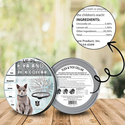 UF-PL 8 Month Cat Collar - Collar for All Cat Breeds and Sizes - Adjustable,Safe,Durable & Effective Collar for Cat 13 Inches-Long Lasting,Flexible,Portable & Waterproof Collar for Cats