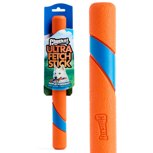 Chuckit! Jouet interactif pour chien Ultra Fetch Stick - Jouet d'extérieur de 30 cm pour chiens de toutes races