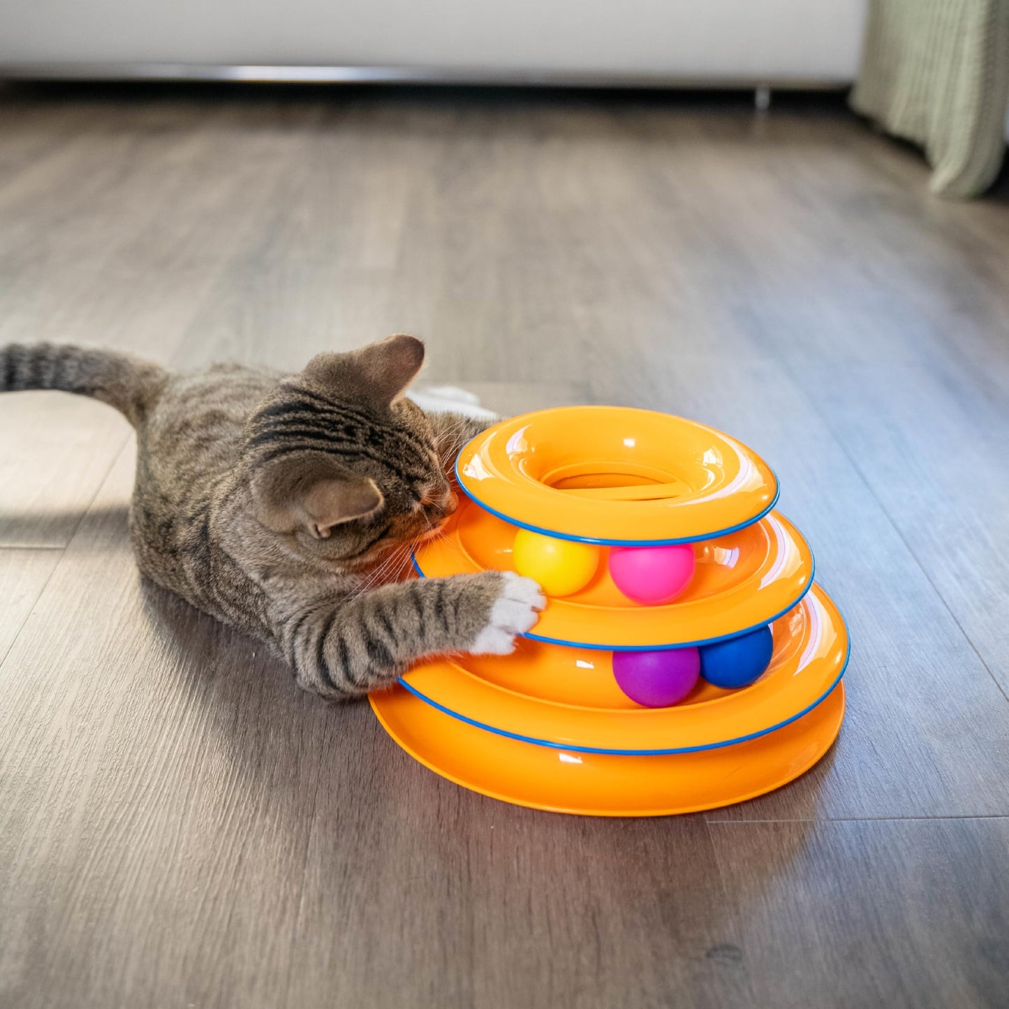Petstages Tower of Tracks Interactive 3-Tier Cat Toy