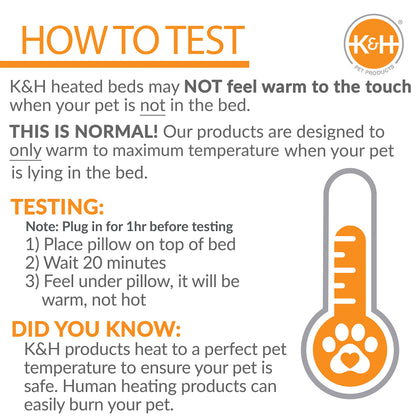 K&H Pet Products Heated Cat Window Perch - Thermo-Kitty Sill with Washable Fleece Cushion Bed Cover - Sturdy Warming Cat Hammock Holds 40LBS - Window Bed Seat for Indoor Cats