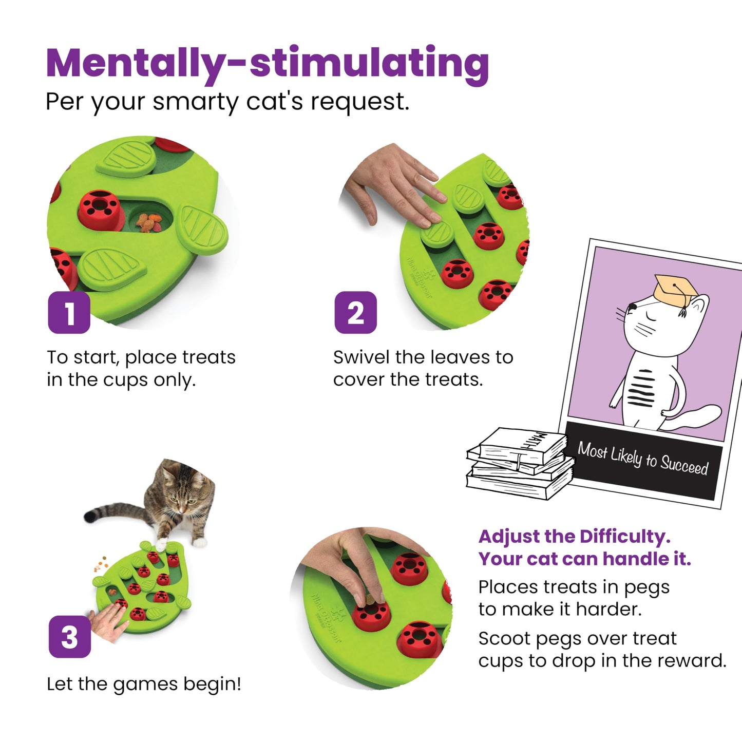 Nina Ottosson by Petstages Buggin' Out Puzzle & Play - Interactive Cat Treat Puzzle